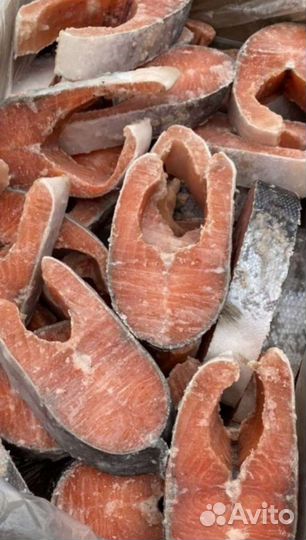 Стейки кеты, нерки, палтуса, тунца, форели, лосося