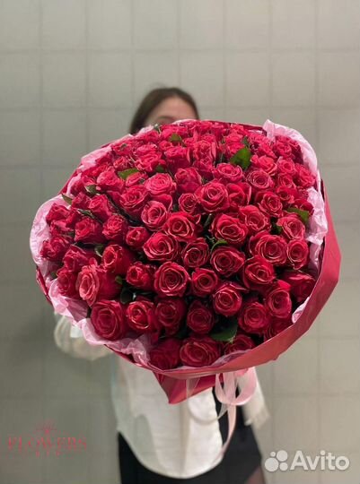 Букет из белых роз/Букет цветов Доставка