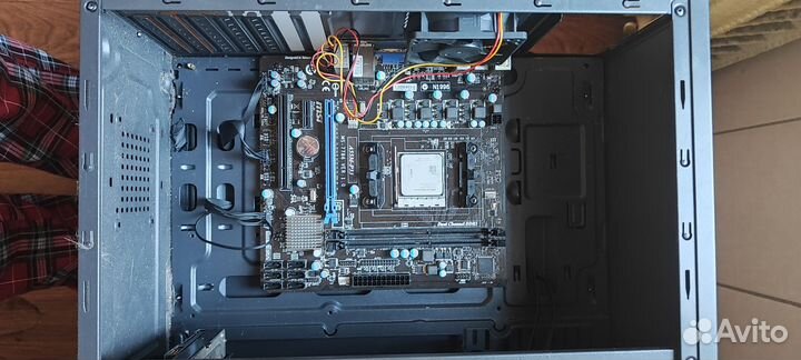 Мат. плата FM1 + процессор + корпус