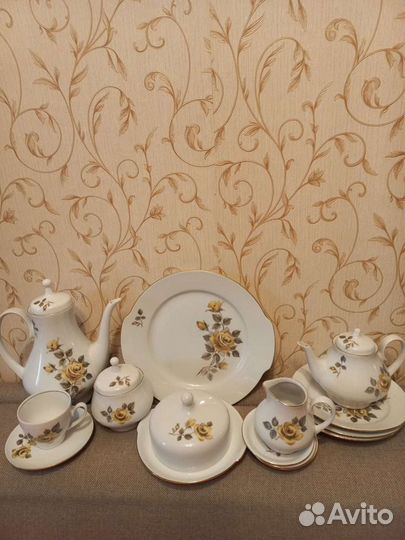 Сервиз чайный роза гдр