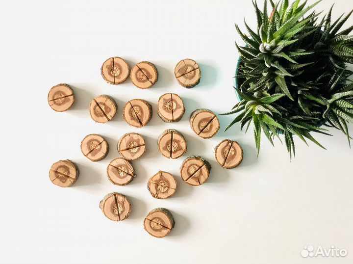 Спилы дерева для творчества 18 шт