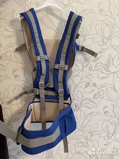 Слинг-кенгуру эргорюкзак хипсит Airbao синий