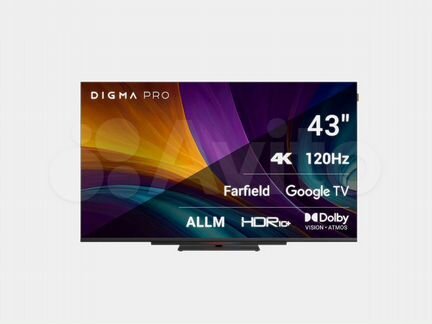 Телевизор LED Digma Pro 43" UHD 43C,120Гц SMART TV