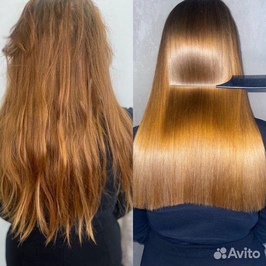 Кератиновое выпрямление,ботокс волос