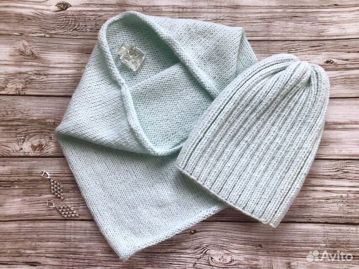 Шапка и снуд ручной работы