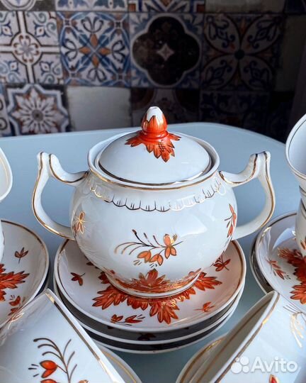 Чайные пары и сахарница Барбарис, Вербилки