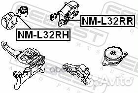 Подушка двигателя прав nissan teana RUS MAK