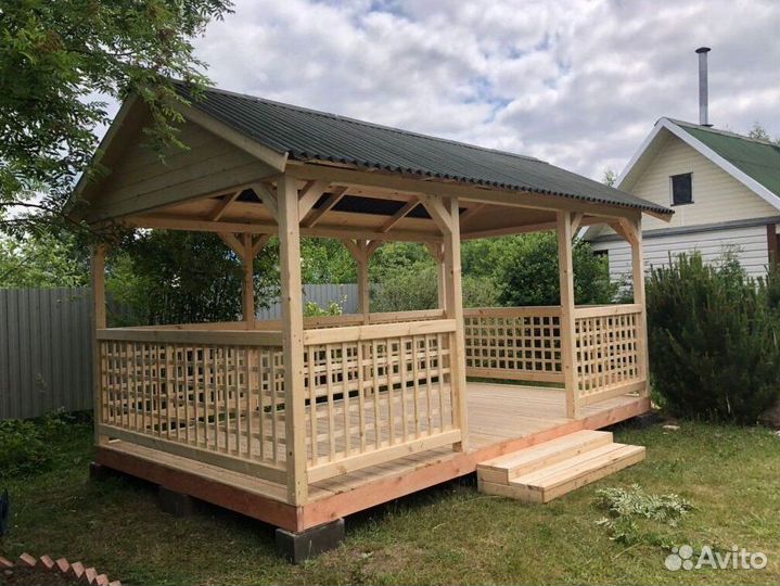 Деревянные беседки