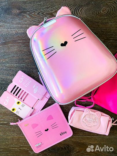 Ранец школьный для девочек №1 School розовый Kitty