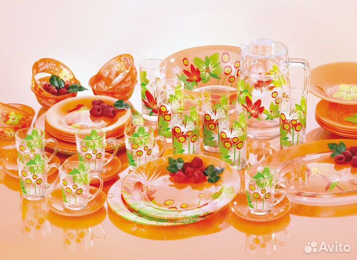 Сервиз luminarc POP flower orange 45 пр