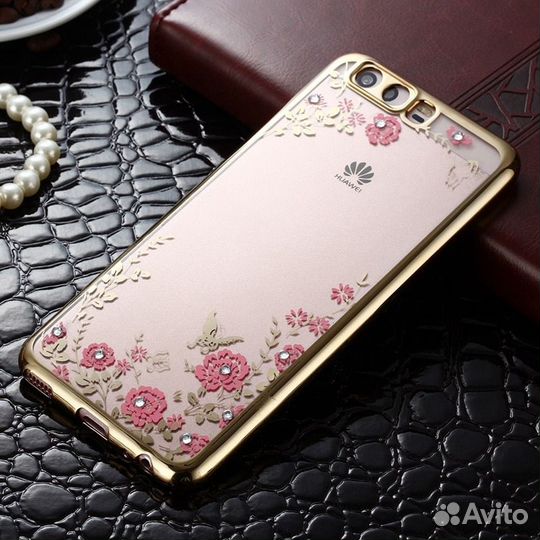 Чехол силиконовый со стразами Meizu