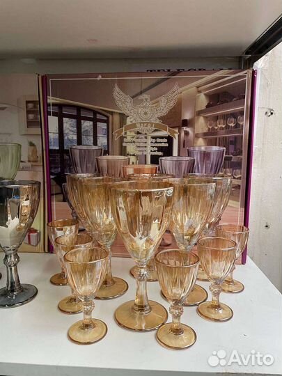 Набор бокалы с рюмками