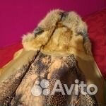 Полушубок из целых пластин лисьего меха