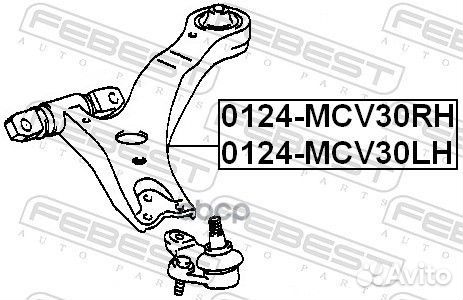 Рычаг правый toyota camry V30/V40 0124-MCV30RH