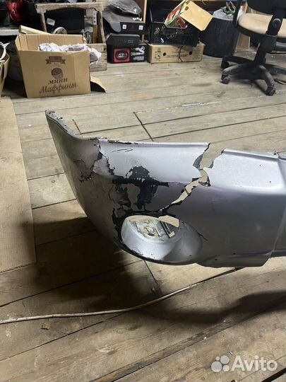 Передний бампер на subaru forester sg