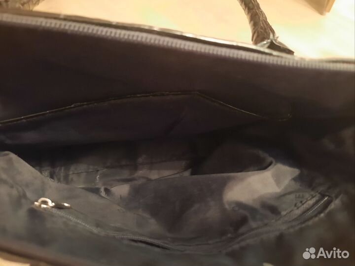 Сумка женская натуральная кожа черная