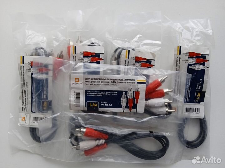 Кабели аудио/видео 2 rca-2 rca, 4 rca-4 rca