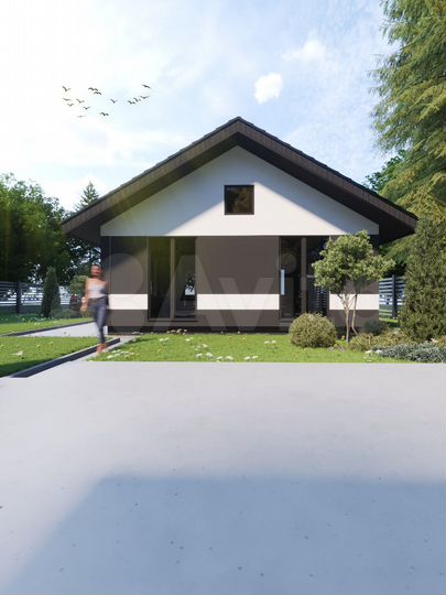 Коттедж 90 м² на участке 8 сот.