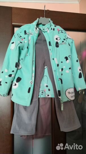 Флисовый костюм Crockid