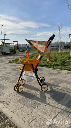 Коляска прогулочная + музыкальная игрушка