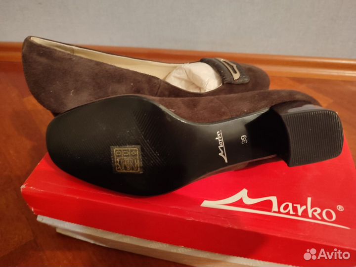 Туфли женские 39 размер натуральная замша коричнев