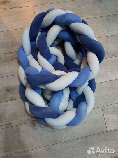 Бортики в кроватку косичка