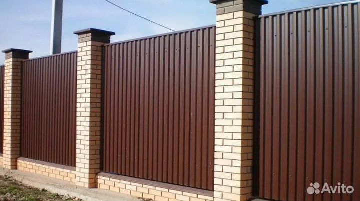 Откатные ворота металлические прочные