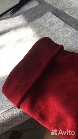 Замшевые сапоги