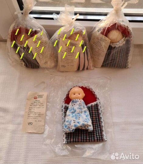 Пупс СССР в упаковке с этикеткой