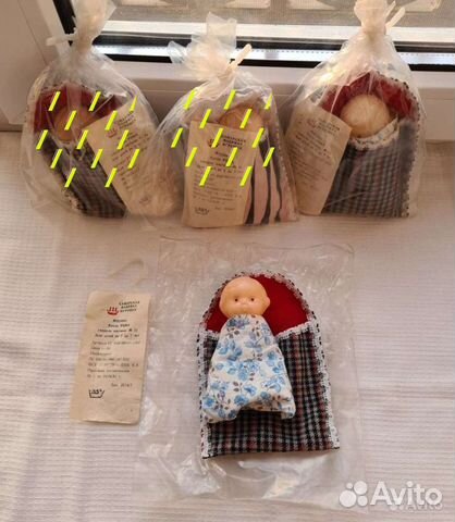 Пупс СССР в упаковке с этикеткой