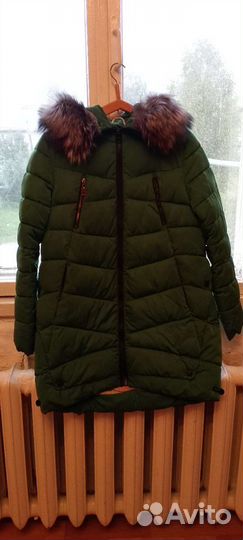 Пуховик женский длинный 50