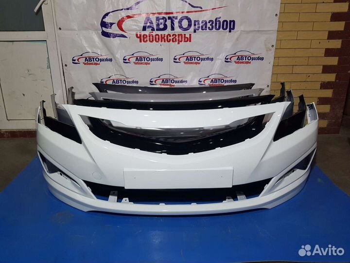 Бампер передний задний Hyundai Solaris 14-2017г