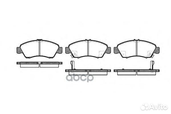 419 02 FDB777572324B колодки дисковые п Hond