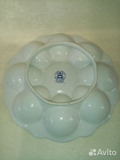 Блюдо (менажница) - подставка для яиц, Чехия