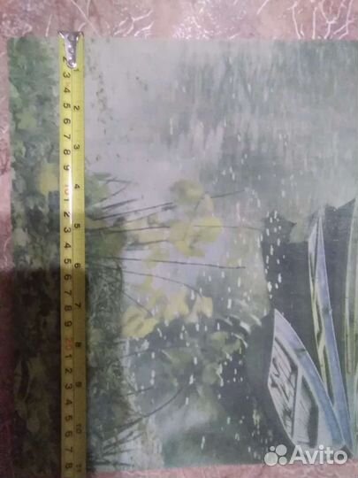 Репродукция на ткани Осенью СССР