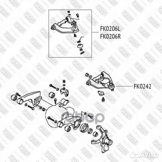Опора шаровая FK0242 fixar