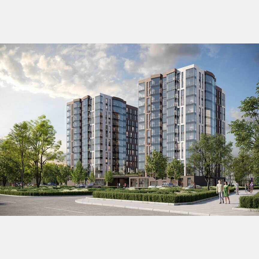2-к. квартира, 68,9 м², 2/13 эт.