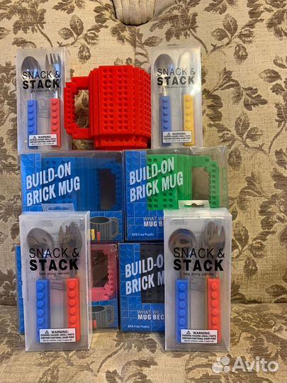 Набор Lego+ конструктор+ столовые приборы