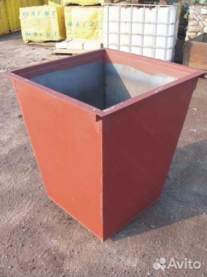 Мусорный бак металлический 0,75м3 Арт-931