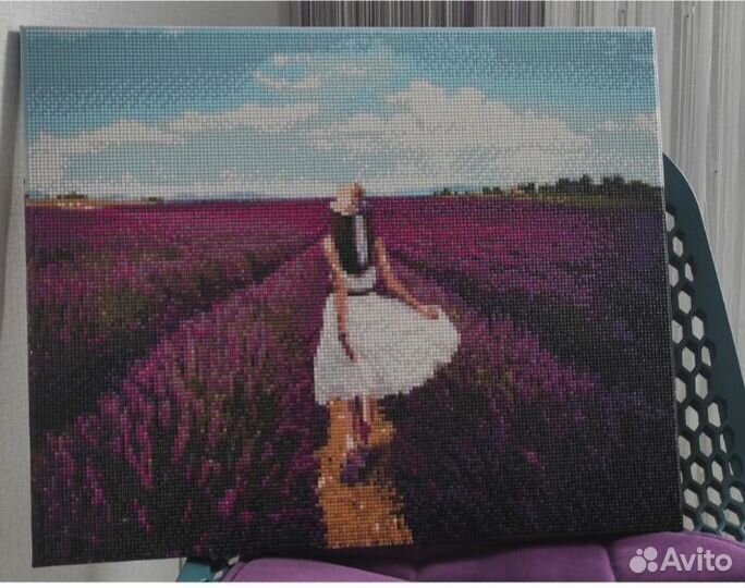 Алмазная мозаика на подрамнике 40*50 Волк