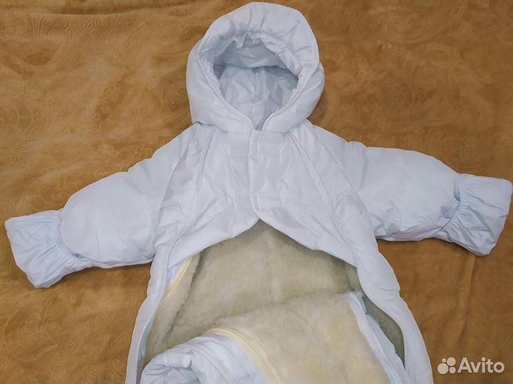 Комбинезон конверт трансформер зимний 68 74