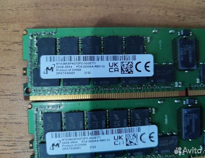 32GB DDR4 ECC micron 3200 MHz