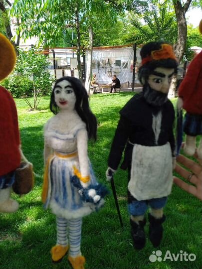 Кукла.Новые.Авторская ручная работашерстьвышлю и