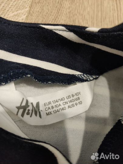 Новое платье H&M, р-р 134-140