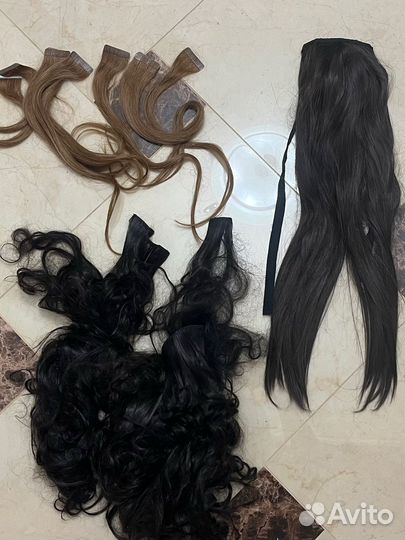 Волосы для ленточного наращивания/ на заколках