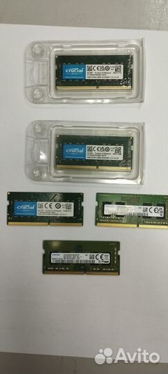 Оперативная память для ноутбука ddr4, ddr3, ddr2