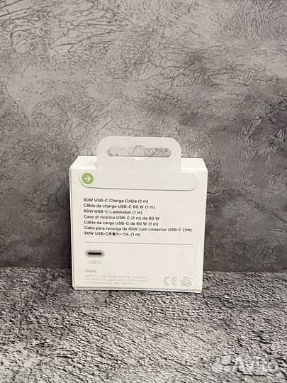 Кабель Apple USB-C to USB-C 1m 60w плетёный