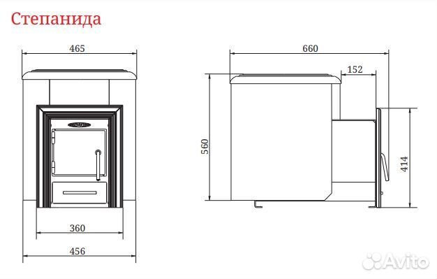 Печь Для Бани Степанида антрацит