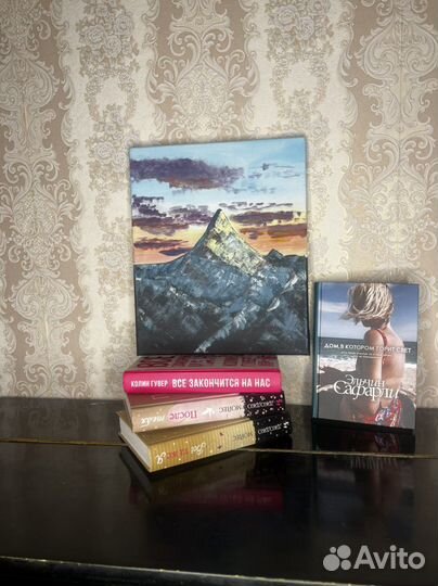 Картина горы маслом на холсте пейзаж