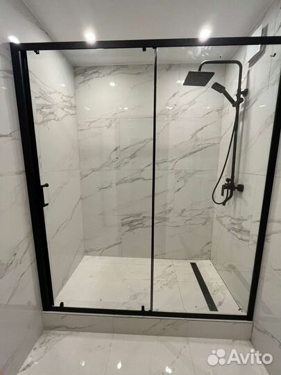 Установка душевых ограждений, душевых кабин